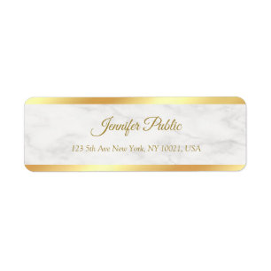 Script calligraphié Élégant Moderne Adresse de ret