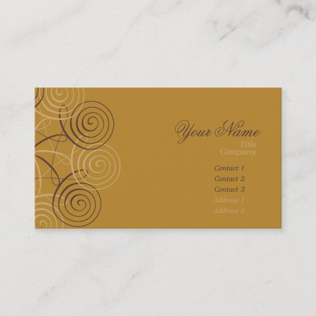 Script & Calligraphy Business Cards (Front)