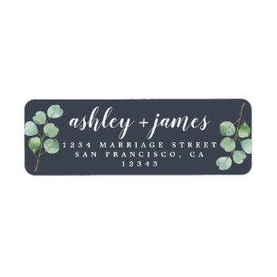 Script chic Vert Foliage Mariage Retour Adresse L