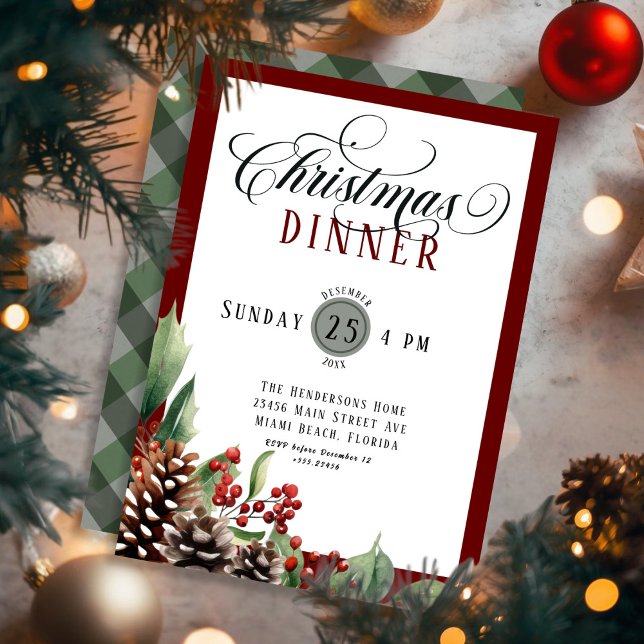  Script Christmas Dinner Invitation (Creator Uploaded)