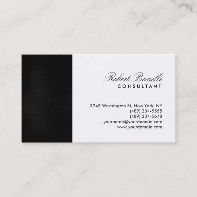 Script Consultant Professional Business Card (Front)
