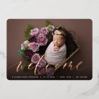 Script d'accueil | Faire-part de naissance rose Go