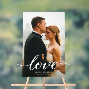 Script d'amour moderne Photo personnalisée Mariage