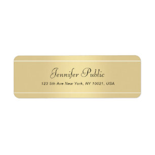 Script de calligraphie Élégant moderne or blanc li