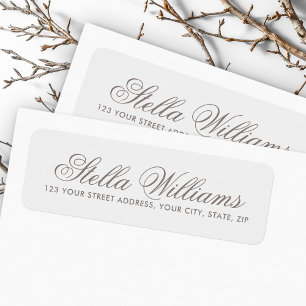 Script de calligraphie gris clair romantique