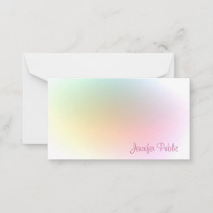 Script de calligraphie Modèle coloré moderne