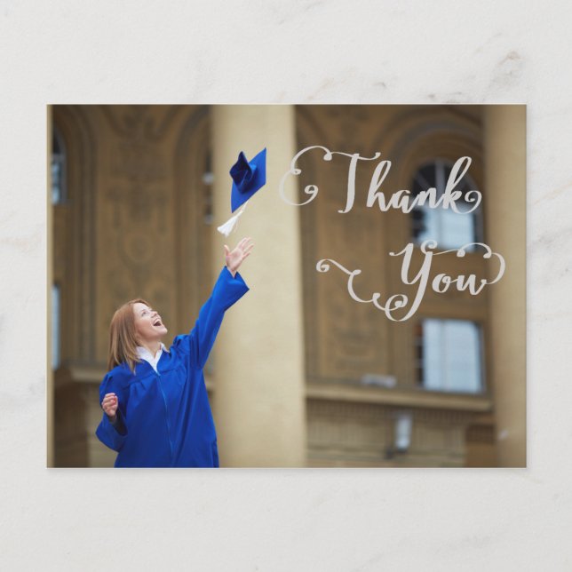 Script de diplôme - Carte postale Merci (Devant)