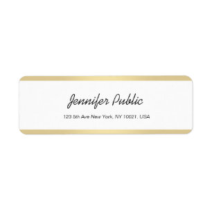 Script de main blanche or moderne Élégant minimali