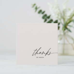 Script de Mariage rose pâle Merci Carte de remerci