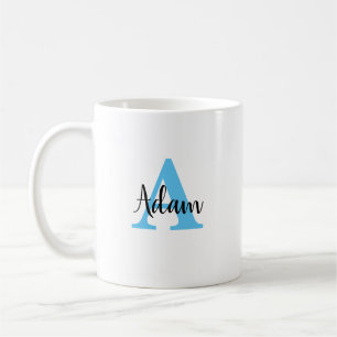 Script de Mug de nom de monogramme personnalisé