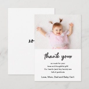 Script de photo de bébé mignon Merci