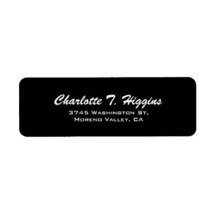 Script de pinceau noir minimaliste élégant moderne