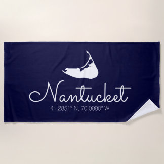 Script de serviette de plage de Nantucket Island