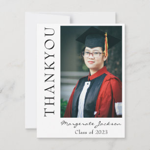 Script décontracté et Carte de remerciements photo