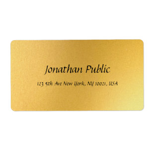 Script design tendance Texte Or Modèle moderne