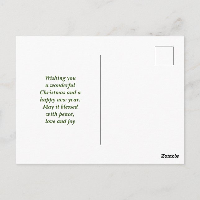 script distance sending cheer from over here postcard (Back)