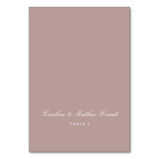 Script Elegant Custom Name Mauve Place Card