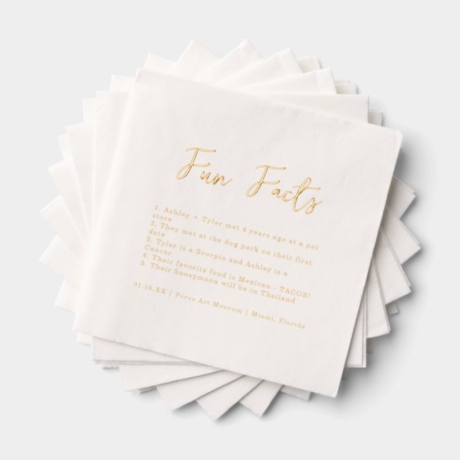 Script élégant | Fun Facts Mariage (Insitu (empilé))