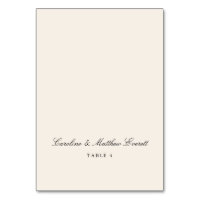 Script Elegant Ivory Custom Name Place Card