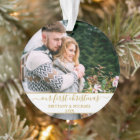 Script élégant Notre premier couple d'or Noël