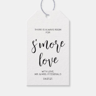 Script Elegant Smore Love Favor Tag