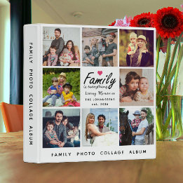 Script Family is Everything 8 Photo Collage Album Binder