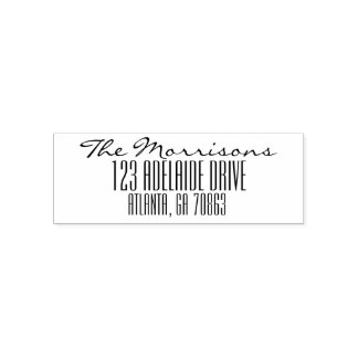 Script Family Name Address Self-inking Stamp