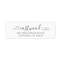 Script Family Name Return Address