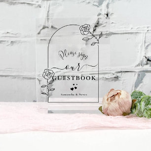 Script Fleurs Arche Livre d'Or de Mariage Personna