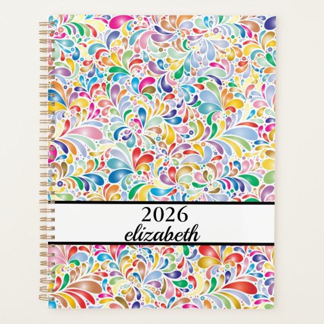 Script floral noir et or poussiéreux (Devant)