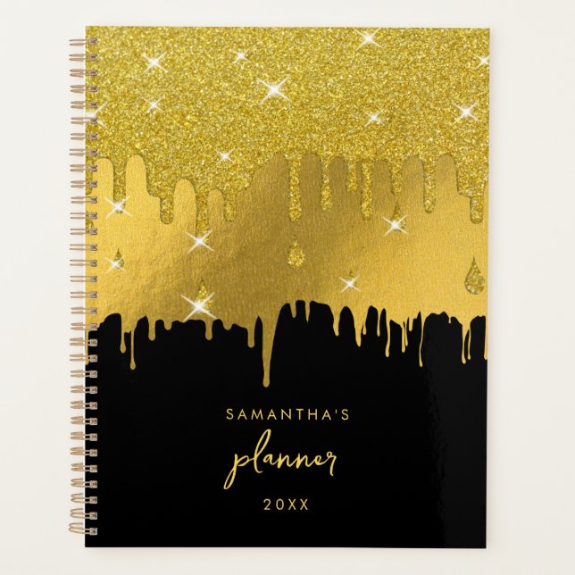 Script Gold Foil & Gold Parties scintillant Driver (Devant)