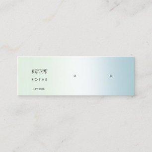 Script Gradient Stud Earring Mini Business Card