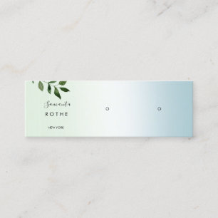 Script Gradient Stud Earring Mini Mini Business Ca Mini Business Card