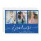 Script Graduate 4 Photo Collage Blue Graduation