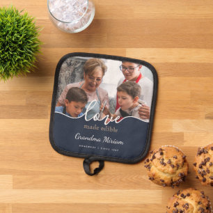 Script Grandma Love Photo  Pot Holder