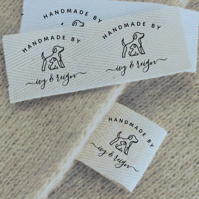  Script Handmade by Custom logo cut and sew  Grosgrain Ribbon (Creator Uploaded)