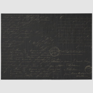 Script Handwriting Handwritten Ephemera Decoupage Tissue Paper