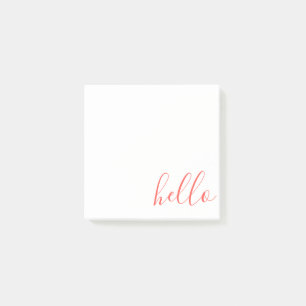 Script Hello Post-it Notes