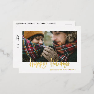 script heureux vacances photo foin vacances carte 