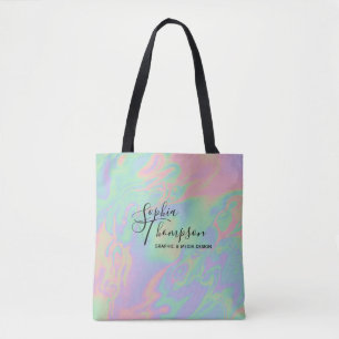 Script holographique moderne Sac fourre-tout paste