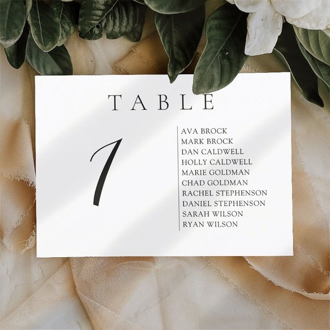 Script Horizontal Text Table Number Seating Chart (Creator Uploaded)
