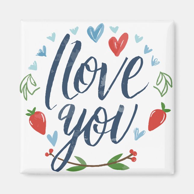 Script I love you Magnet (Front)