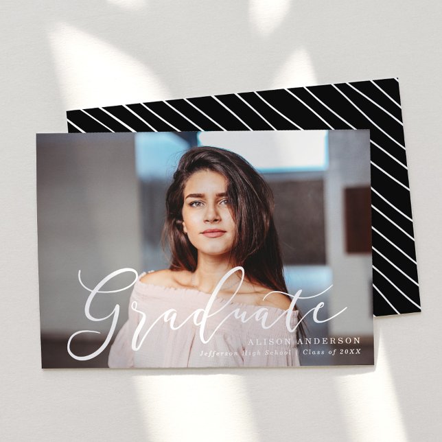 Script important | Graduation Photo Faire-part (Créateur téléchargé)