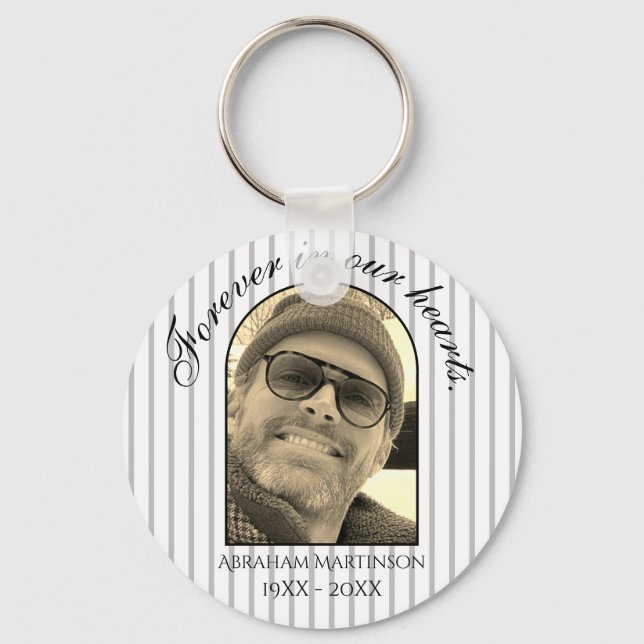 Script In Loving Memory Keepsake Keychain (Front)