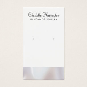 Script Iridescente Pearl Edge Earring Bijoux