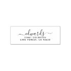 Script Last Name Modern Minimalist  Return Address