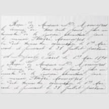 Script Love Decoupage Tissue