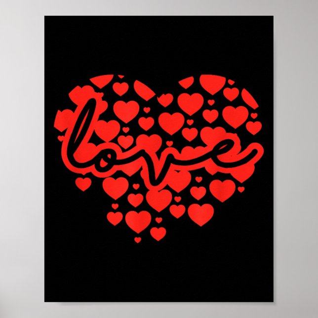 Script Love Heart Of Hearts Valentine's Day  Poster (Front)