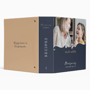 Script Love Made Edible Photo Recipe Binder