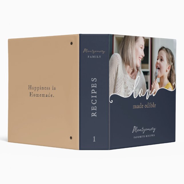 Script Love Made Edible Photo Recipe Binder (Background)